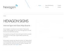 Tablet Screenshot of hexagonsigns.com